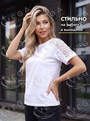 картинка Футболка женская 525 магазин Одежда+ являющийся официальным дистрибьютором в России 